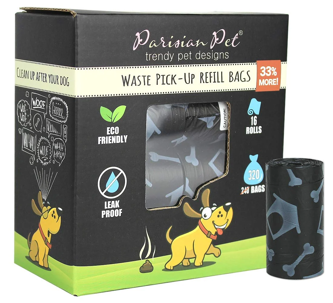 Pet Dog Poop Bags for Dogs. Refill Rolls. Unscented Eco-Friendly
