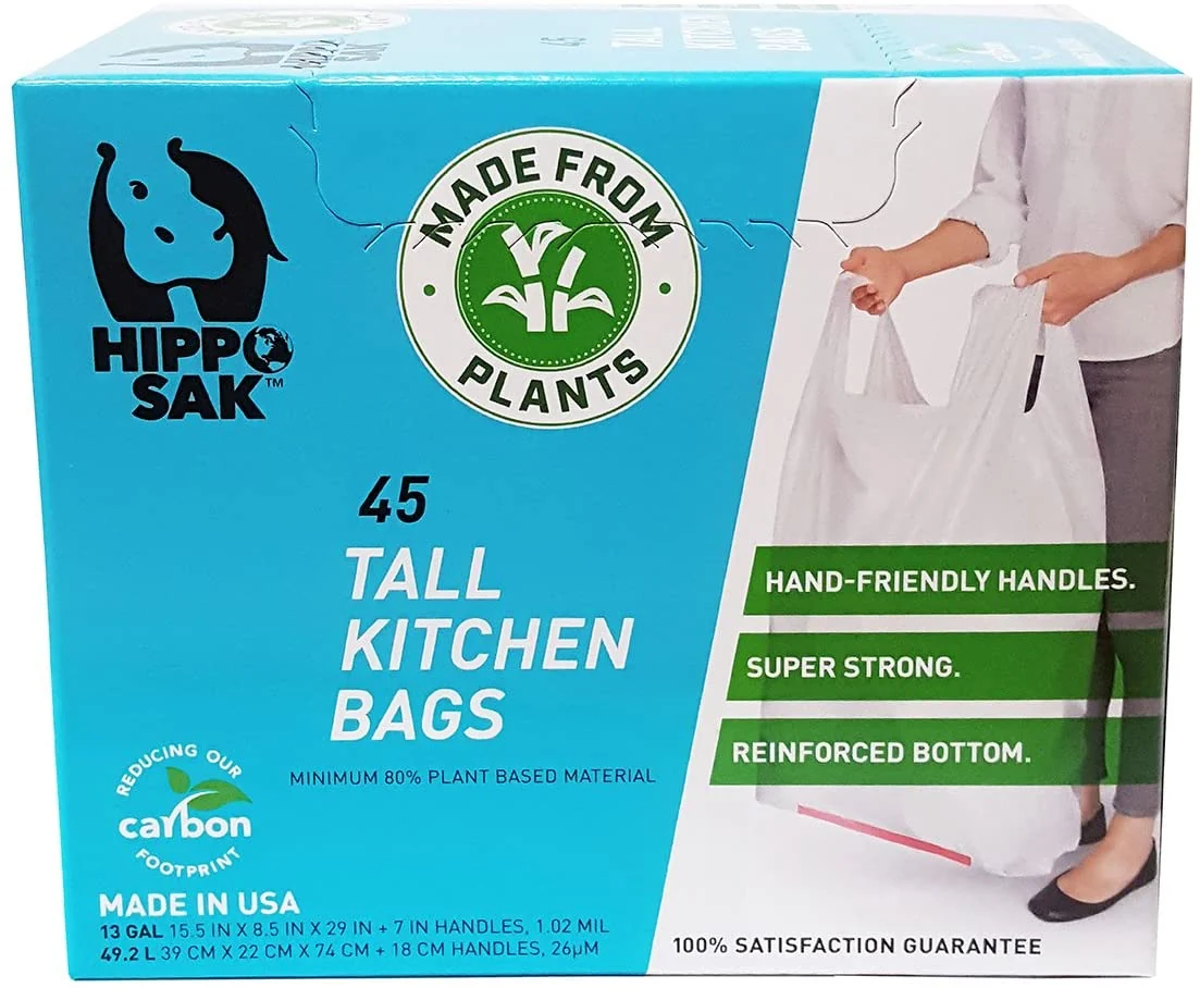 Tall Kitchen Bags with Handles. 13 Gallon. 45 Count