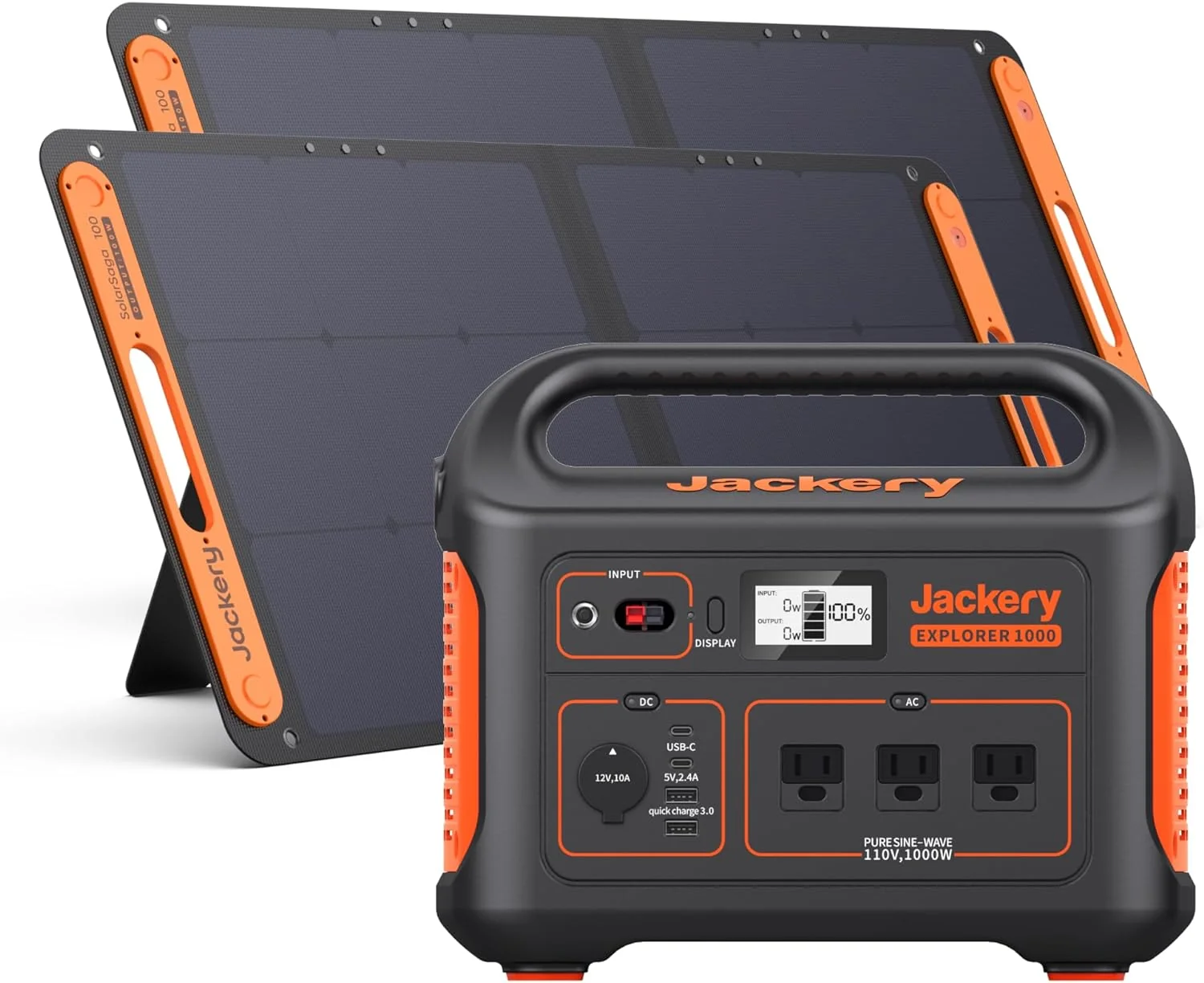 Portable Power Station. Solar Generator for Home Backup. Emergency. Outdoor Camping