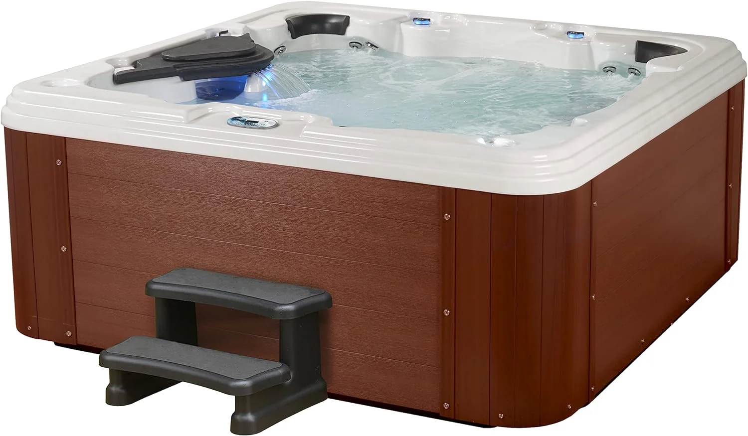 Essential Hot Tubs. 6-Person Lounger with Adjustable Massage Features. 240V