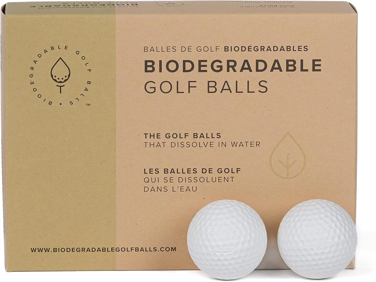 Water Dissolvable Golf Balls. Eco Friendly Water Soluble Dissolves in 2-4 Weeks