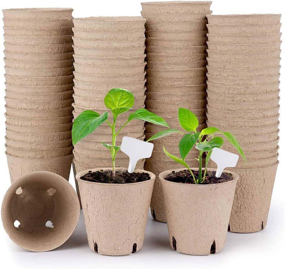 Biodegradable Planting Pots 140 Pack