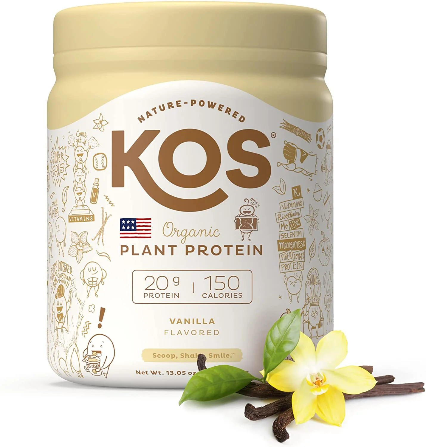 Organic Plant Based Protein Powder. Delicious Vegan Protein Powder - Keto Friendly. Gluten Free. Dairy Free and Soy Free