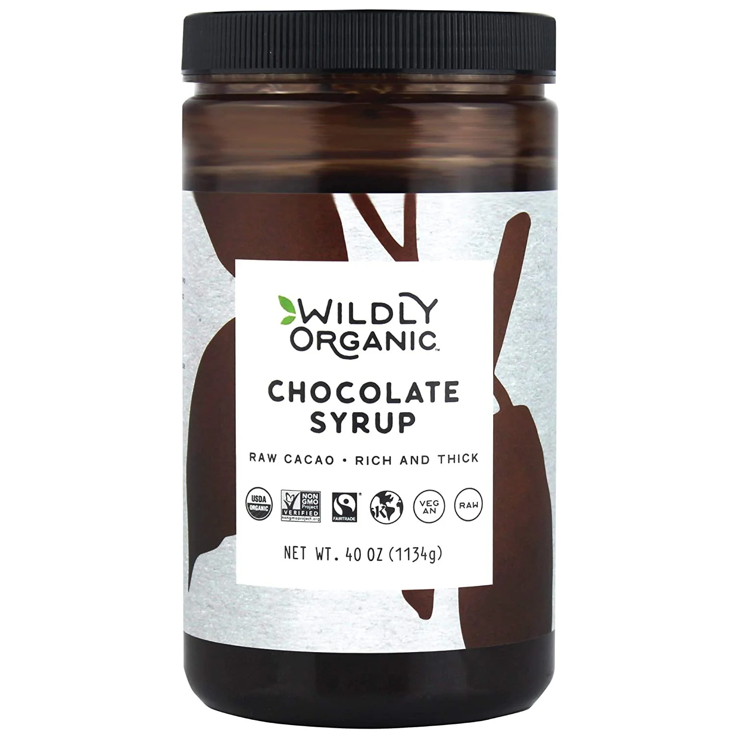 Organic Chocolate Syrup. Vegan Dairy Free Chocolate Syrup