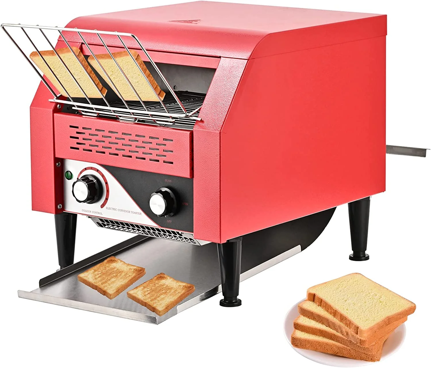 Commercial Toaster. Electric Heavy Duty 304 Foodgrade Stainless Steel Toaster 2.2KW 110V 300 PCS/Hour