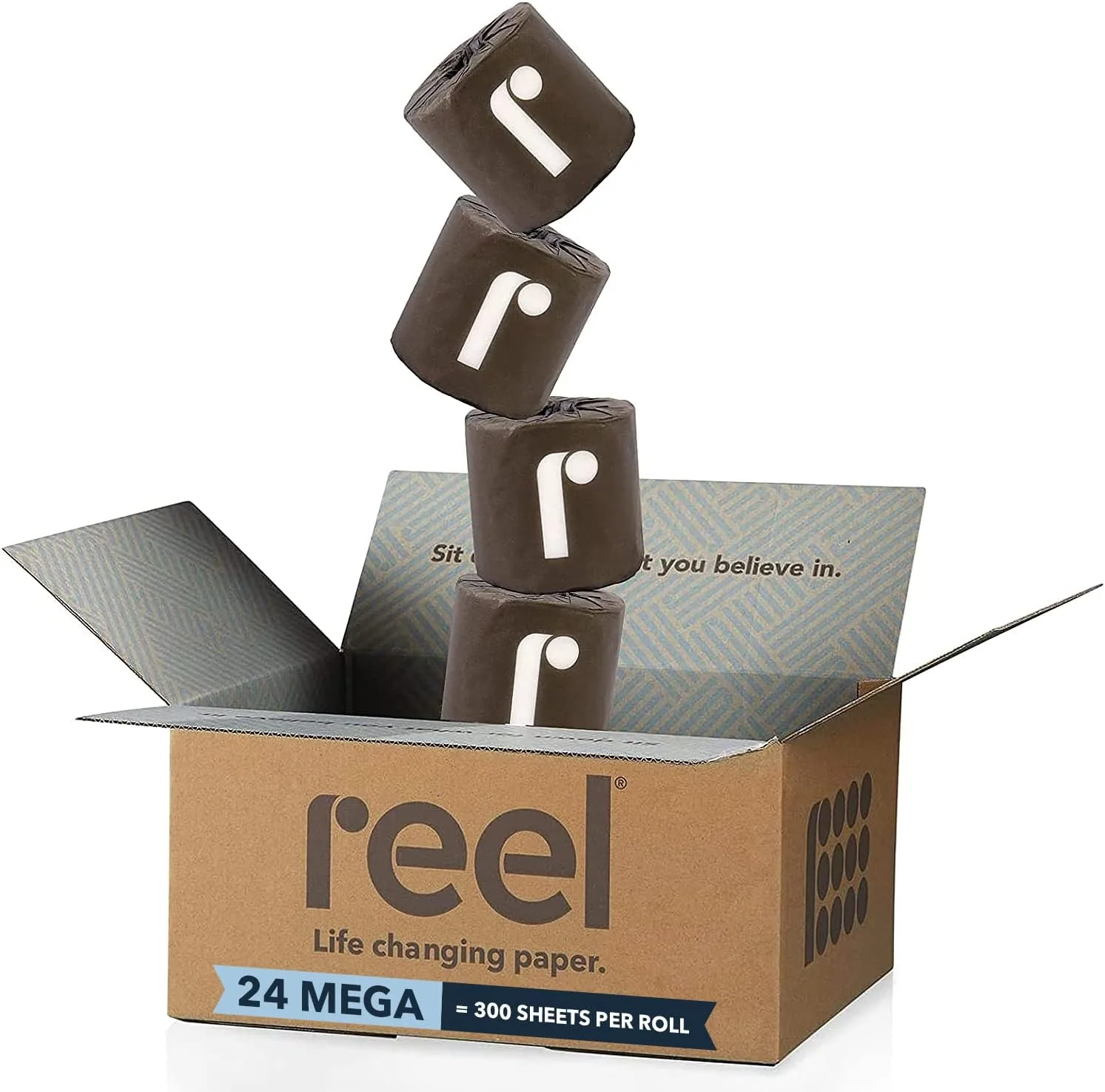 Bamboo Toilet Paper. 3-Ply Made From Tree-Free. 100% Bamboo Fibers. Eco-Friendly Zero Plastic Packaging