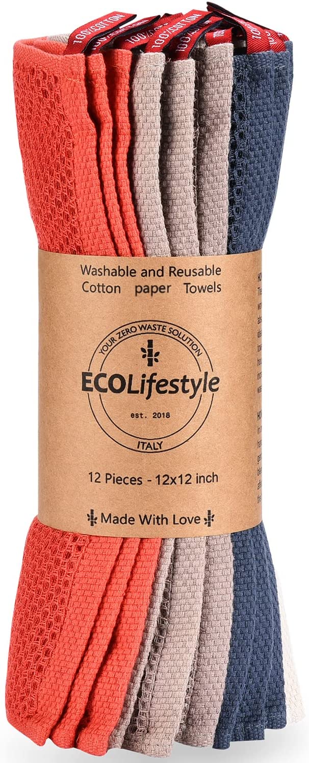 Cotton Paper Towels Reusable Paper Towels. Washable Roll Zero Waste Eco Friendly Sustainable Gifts