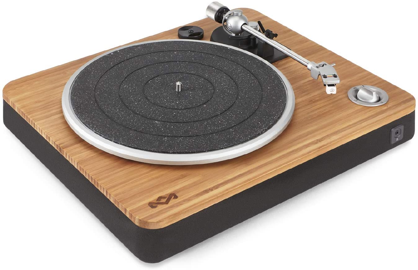 Stir It Up Turntable. Vinyl Record Player with 2 Speed Belt. Built-in Pre-Amp. and Sustainable Materials