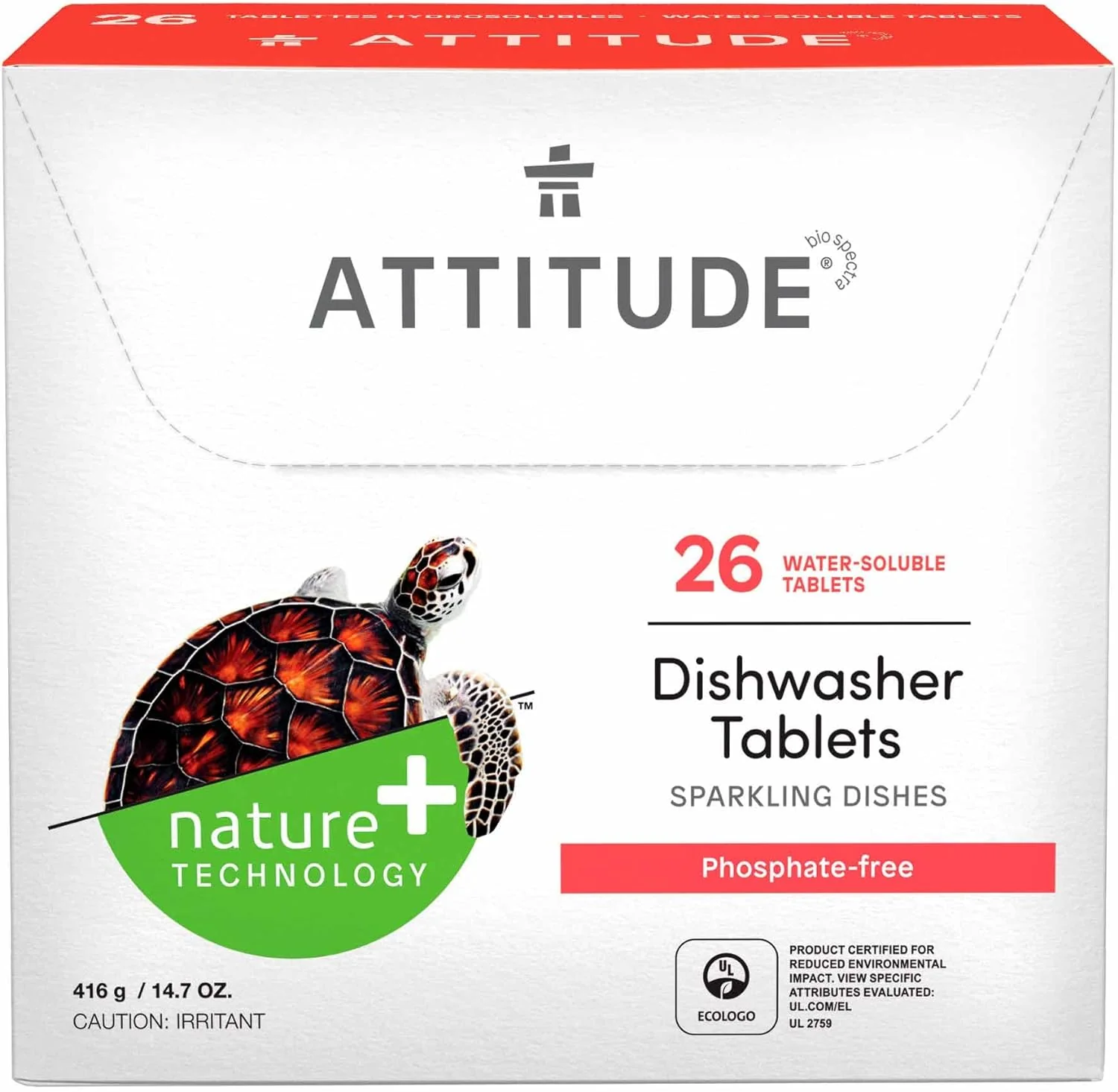 Dishwasher Tablets. Water-Soluble. Anti-Limescale. Plant- and Mineral-Based Formula. Phosphate-free. Vegan and Cruelty-free. Unscented
