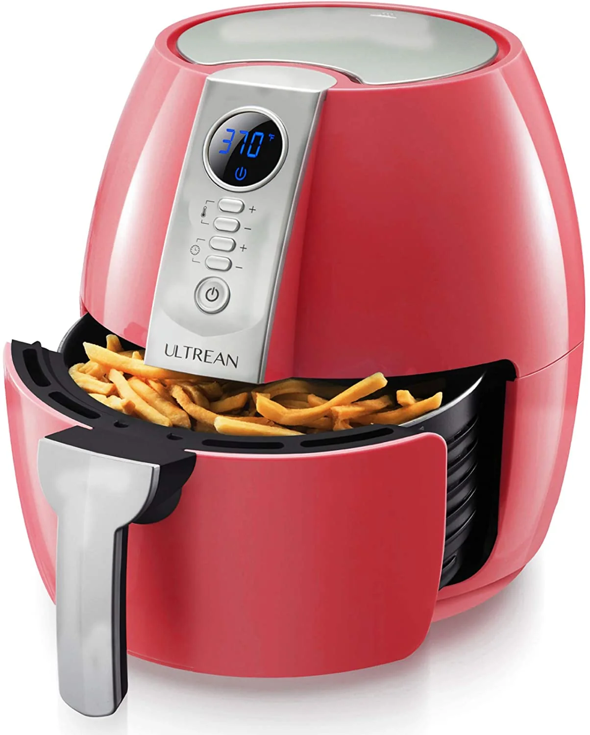 Air Fryer. 4.2 Quart (4 Liter) Electric Hot Air Fryers Oven Oilless Cooker with LCD Digital Screen and Nonstick Frying Pot