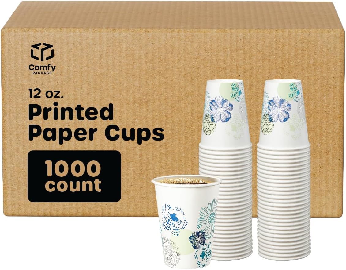 Paper Cups. Disposable Drinking Cups. 1000 Count