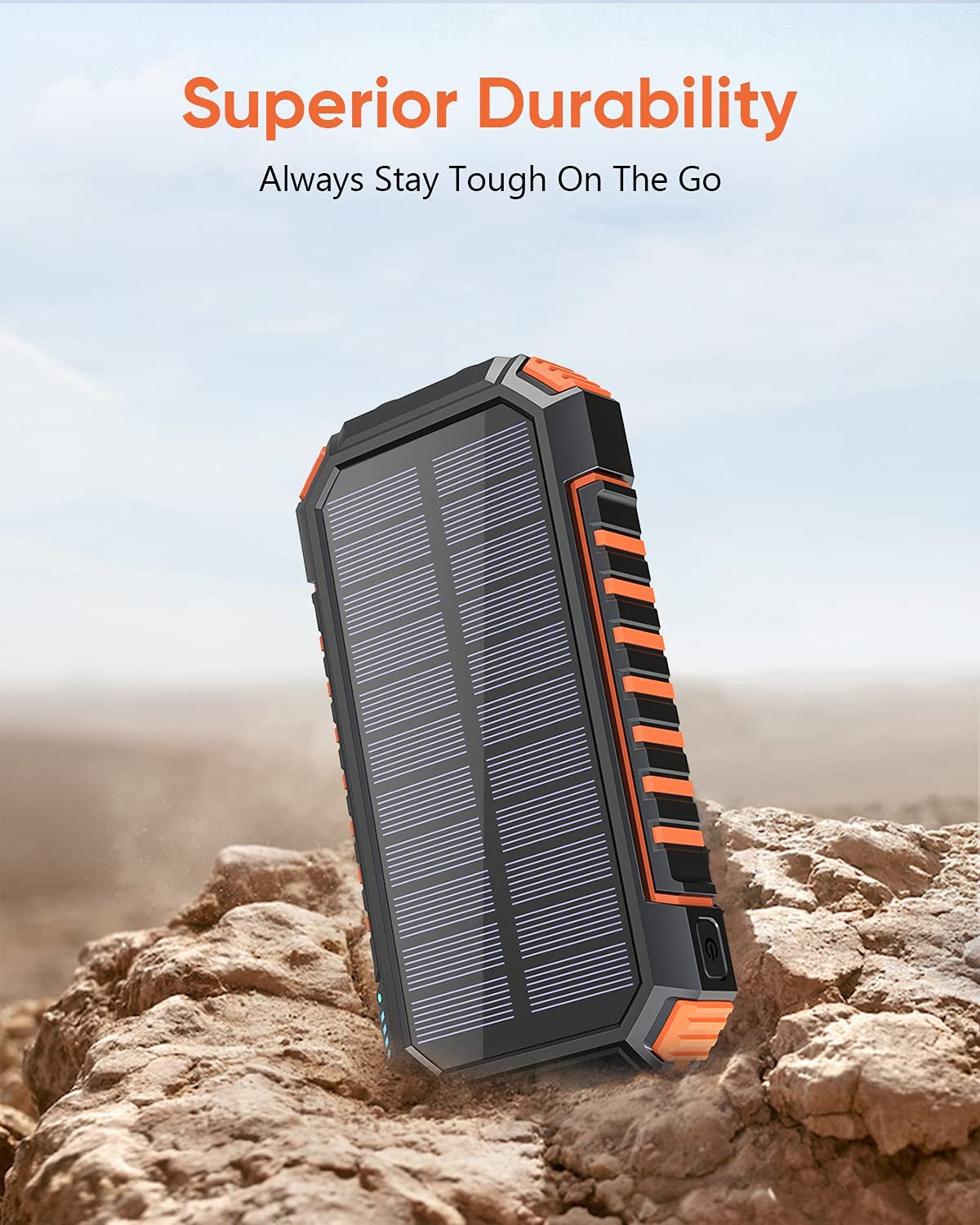 Wireless Portable Charger with LED Flashlight for iPhone. iPad. Samsung. and Outdoor Camping