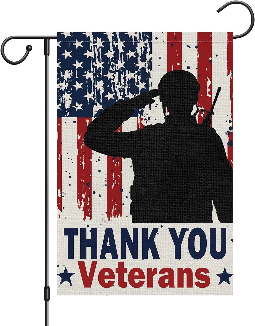 Veterans Day Garden Flag Thank You Veterans 12x18 Inch. 6 Pcs