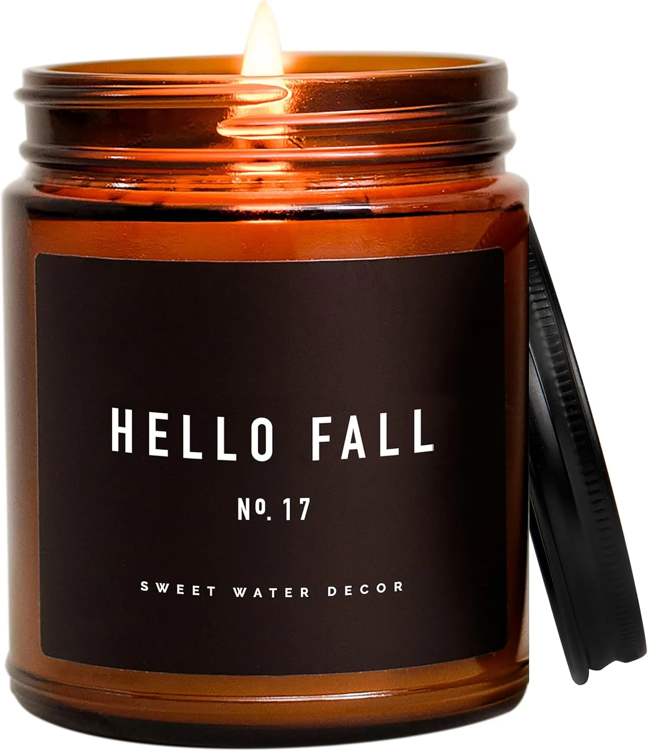 Autumn. Cinnamon. and Nutmeg. Fall Scented Soy Wax Candle for Home | 9oz Amber Glass Jar. 40 Hour Burn Time. Made in The USA. 2Pcs