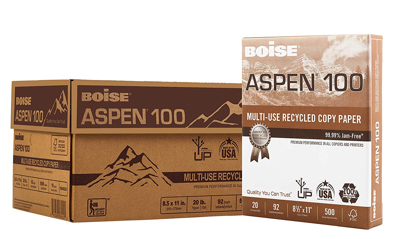 Recycled Multi-Use Copy Paper. Made in USA