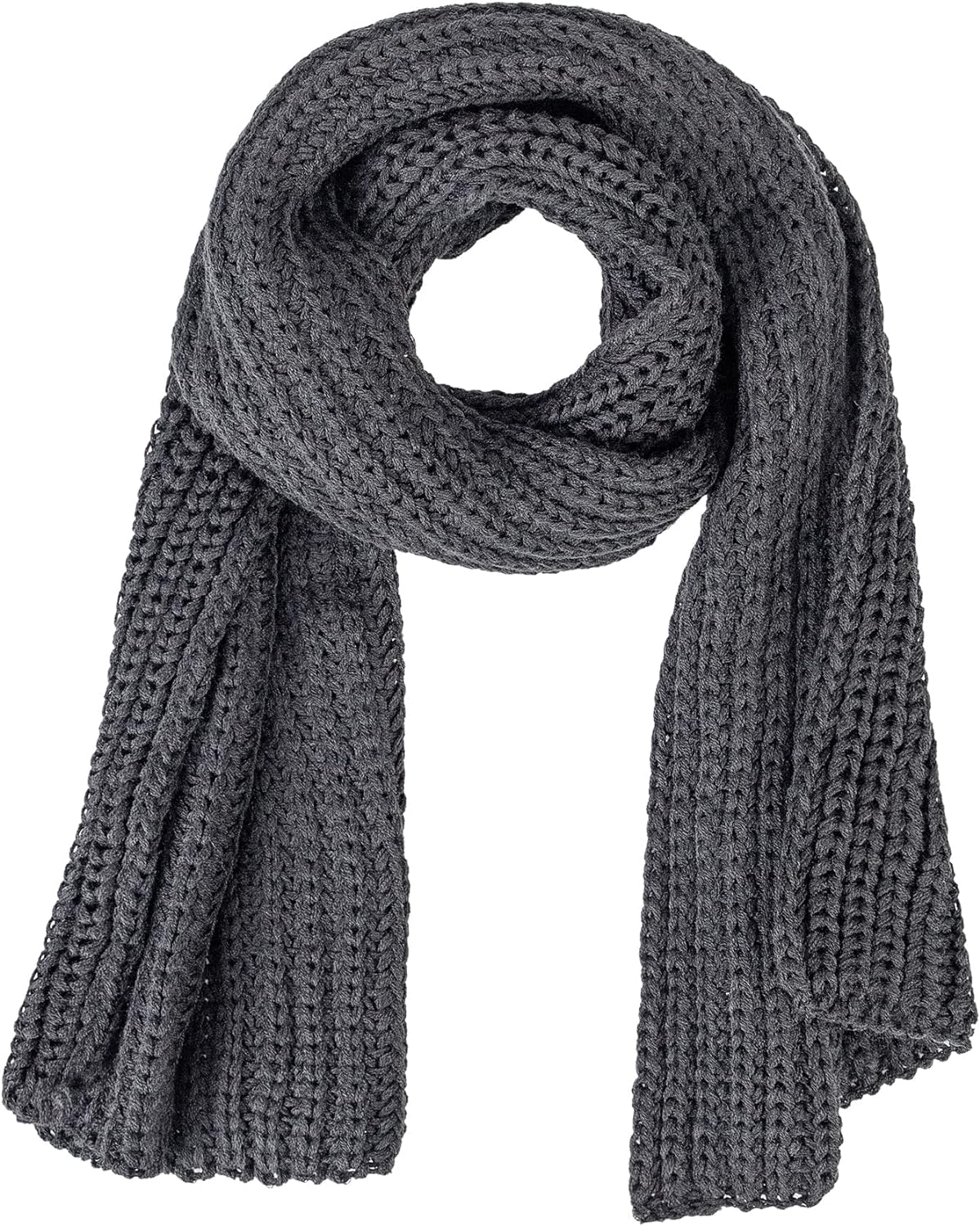 Long Warm Scarf. Women And Mens Winter Thick Cable Knit Wrap Chunky Scarves