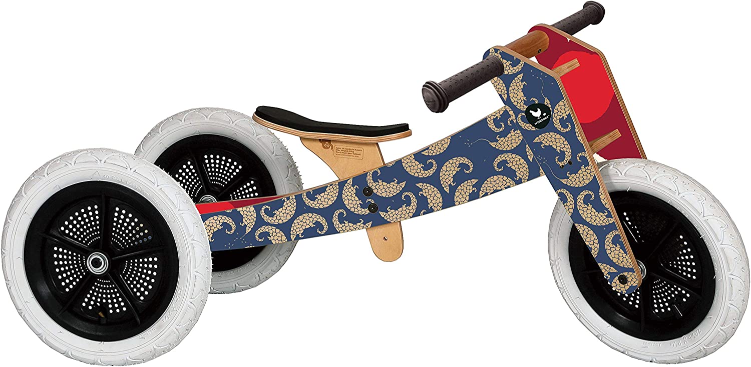 Bike 3 in 1 Wooden Balance Bike and Walker. Ages 1 to 5 Years