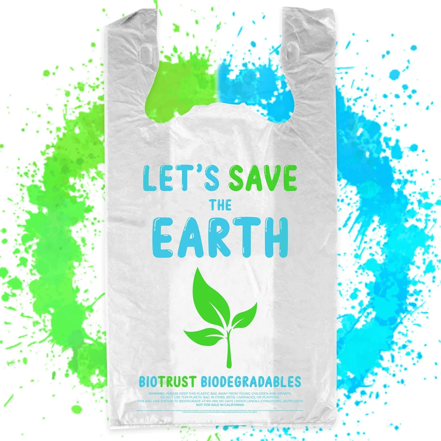 Grocery Bags. 100% Biodegradable & Eco Friendly. Reusable. Extra Strong. Recyclable