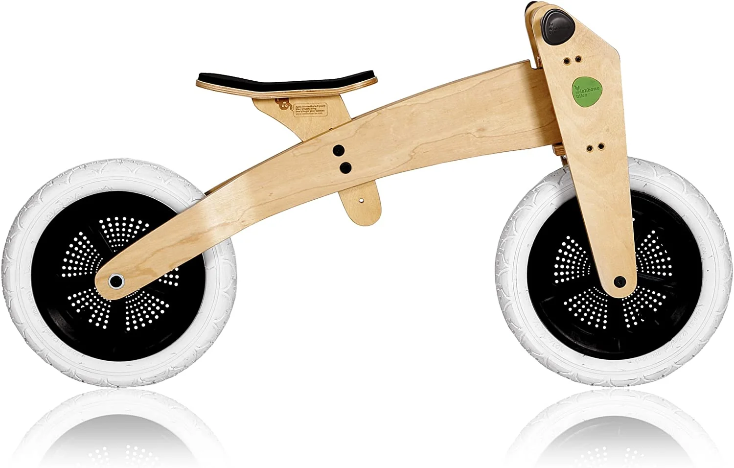 Original 2-in-1 Bike - Sustainably Harvested Birch and Eucalyptus Wood. Non-toxic Glues and Finishes
