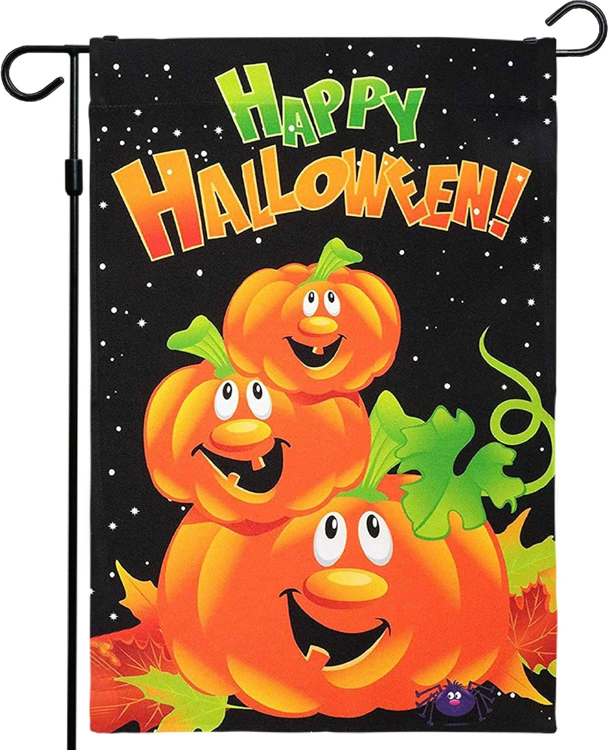 Halloween Garden Flag. Trick or Treat Outdoor Flag 12 x 18. 2 Pcs