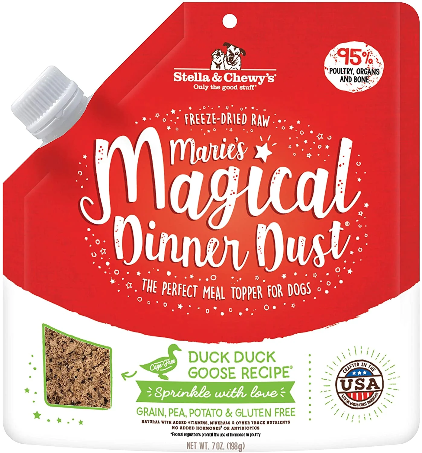 Freeze-Dried Raw Magical Dinner Dust for Dogs Made in USA