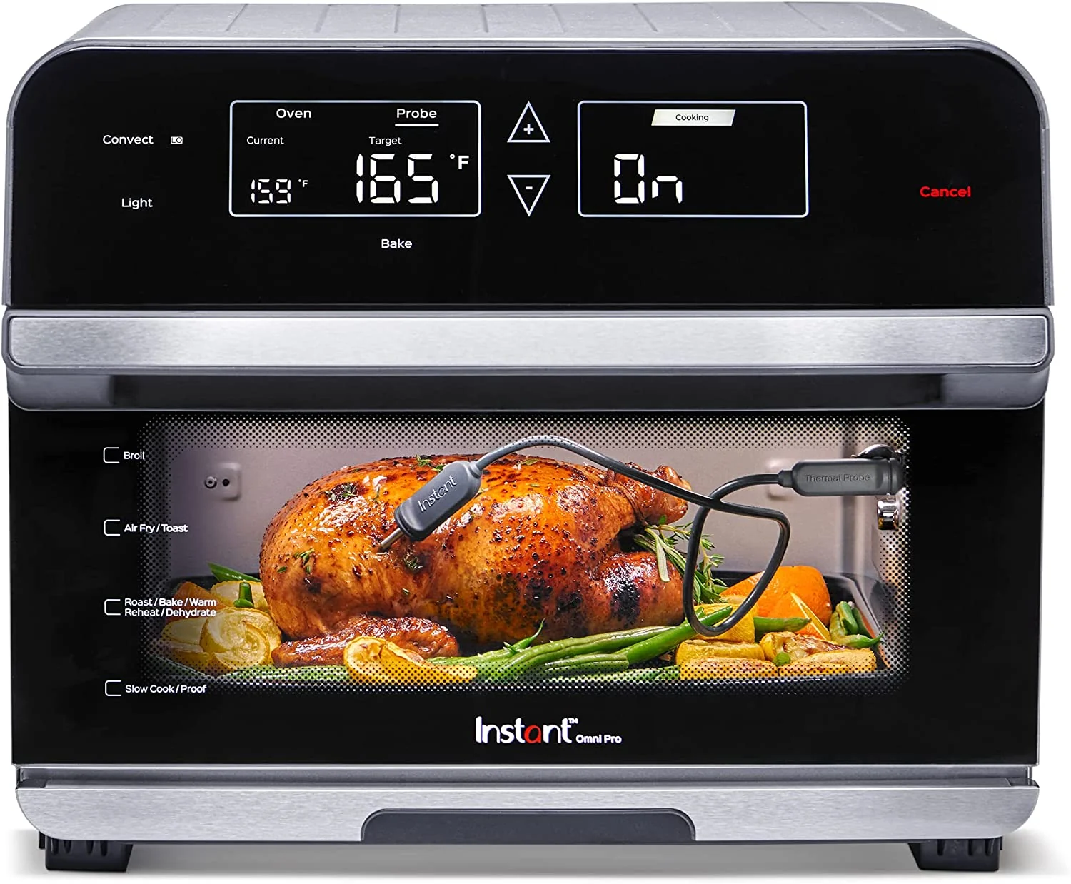 Air Fryer Toaster Oven Combo. 14-in-1 Functions. Fits a 12 Pizza. 6 Slices of Bread