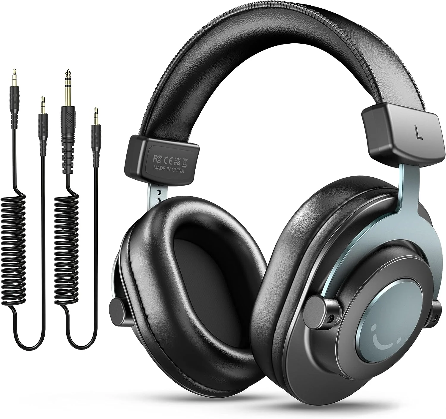 Studio Monitor Headphones for Recording Over Ear Wired Headphones for Podcast Monitoring. Streaming
