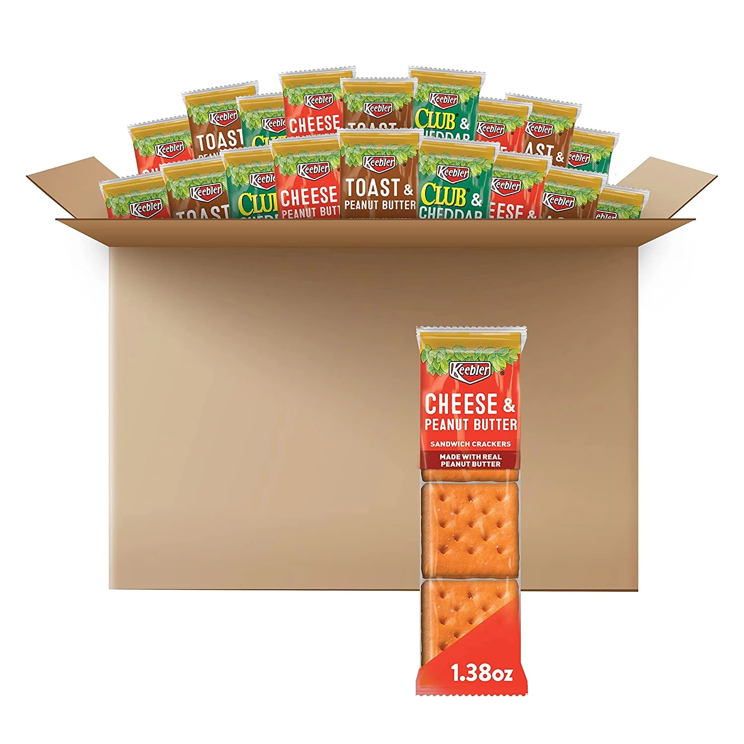 Sandwich Crackers. Kids School Lunch. 45 Count