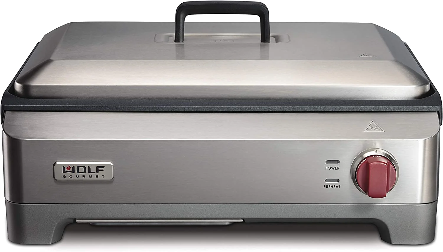Electric Griddle. Indoor Grill. 200 sq. in. Advanced Temperature Control. Stainless Steel