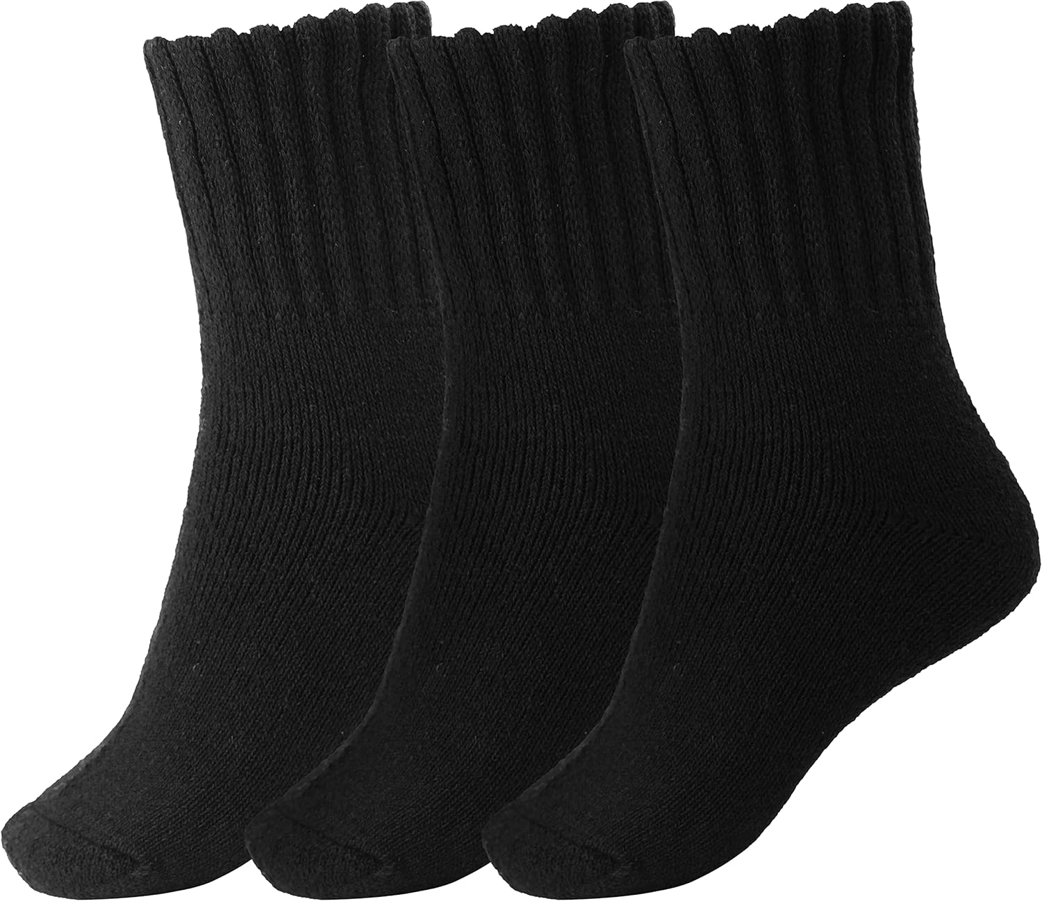 Boot Socks for Women Winter Solid Thick Warm Socks Cozy Crew Socks
