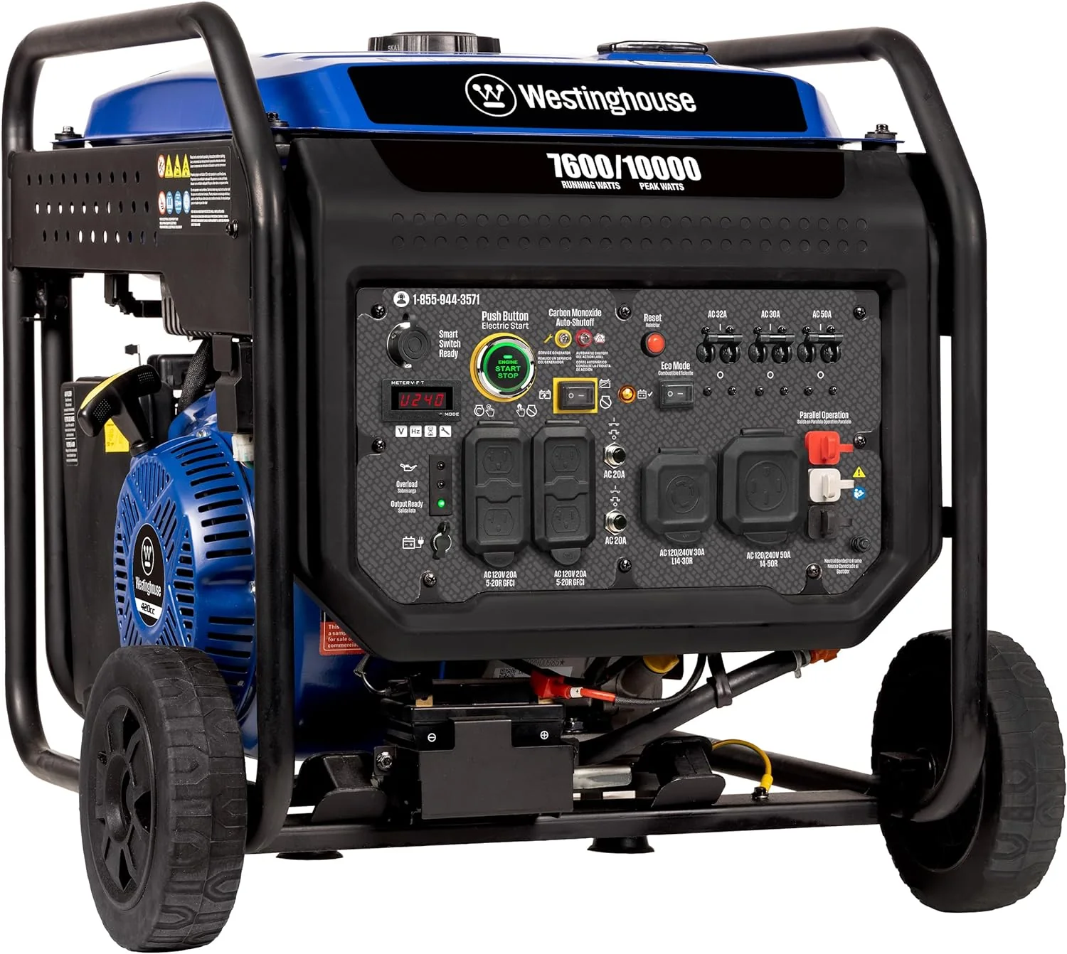 Outdoor Power Equipment 10000 Peak Watt Portable Open Frame Inverter Generator
