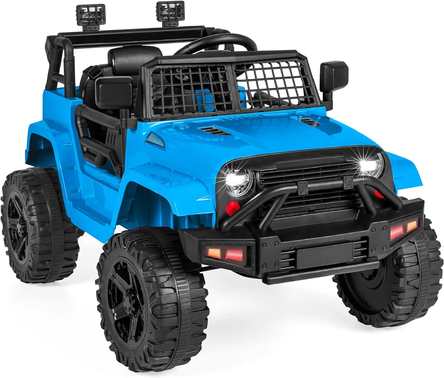 12V Kids Ride On Truck Car w/ Remote Control. Spring Suspension. LED Lights. AUX Port