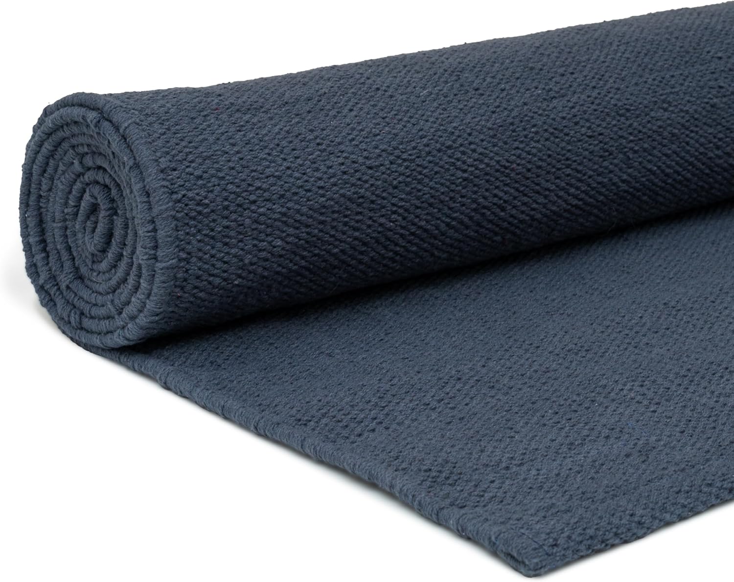 Organic Cotton Handmade Yoga Mat – All-Natural. Non-Toxic & Chemical-Free | Eco-Friendly Cloth Yoga Rug for Exercise | Soft. Absorbent & Washable | 78 x 27