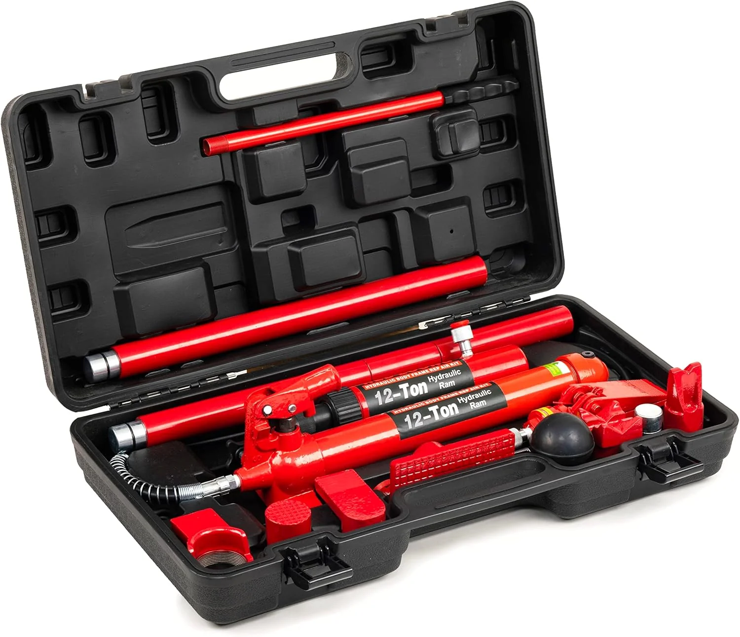 12 Ton Porta Power Hydraulic Jack. Upgraded Hydraulic Combined Multifunctional Jack for Car Repairs.Auto Body Frame Repair Kit