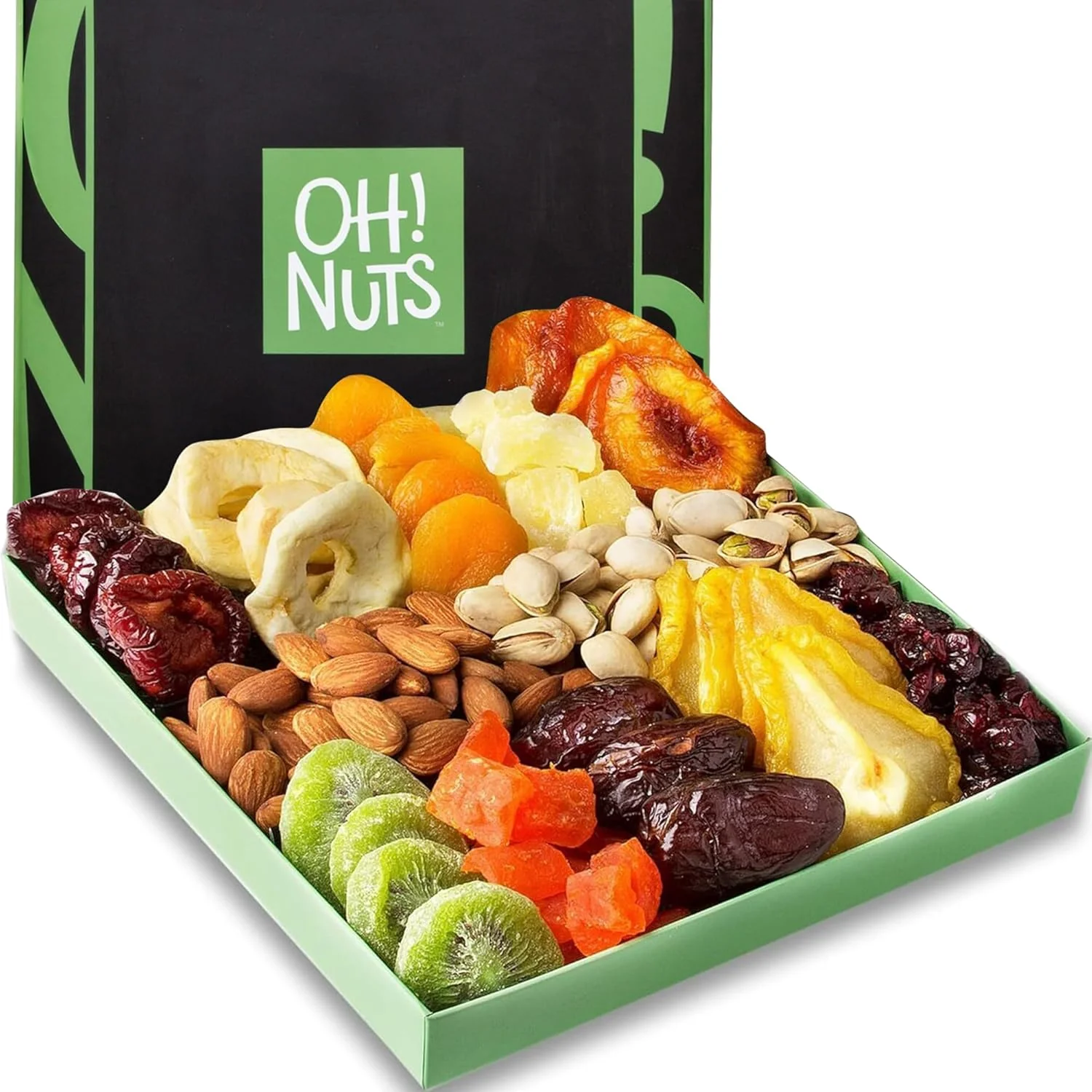 Dried Fruit & Nuts Gift Basket – Assorted Holiday Snack Box for Birthdays. Anniversaries & Corporate Gifts