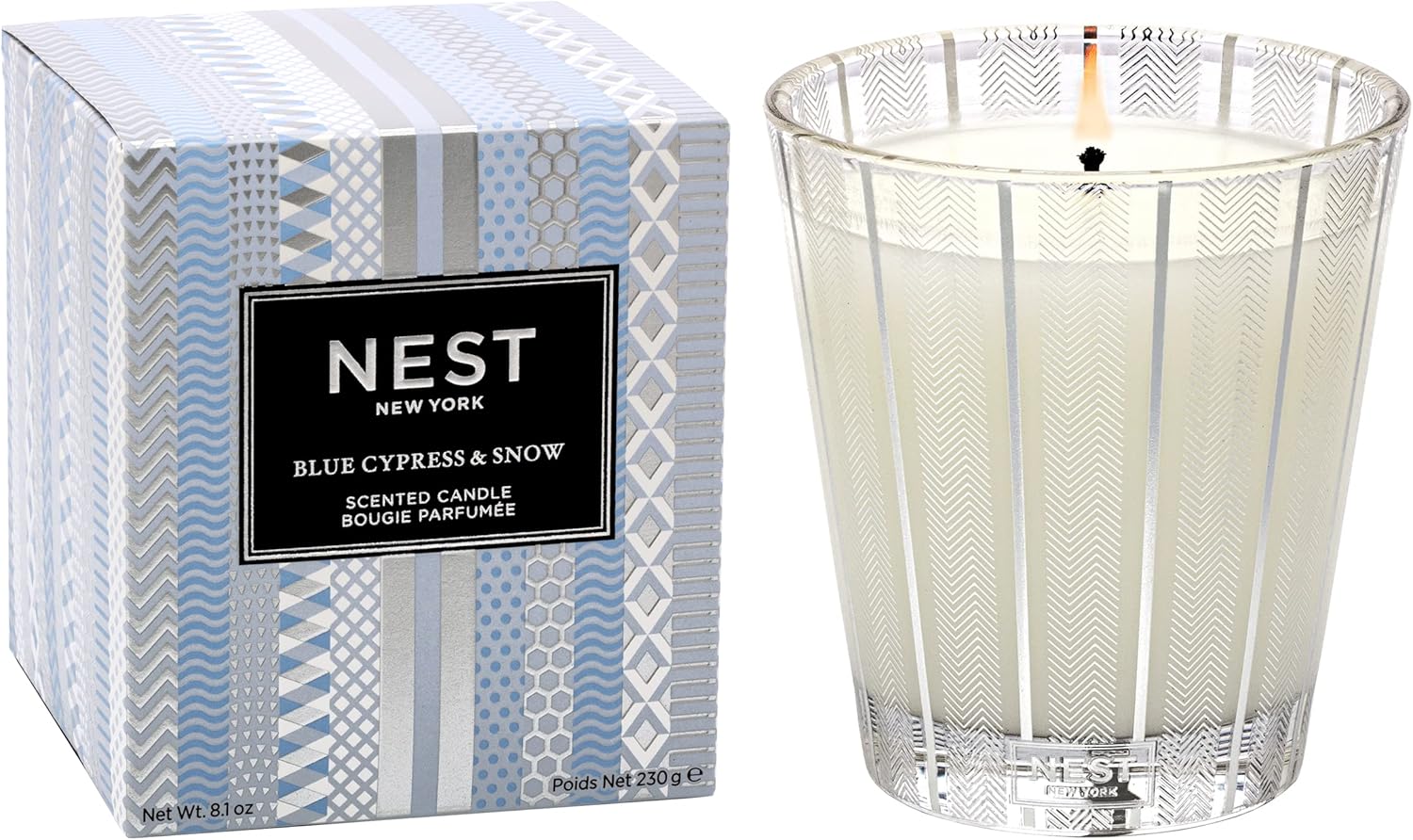 Scented Classic Candle. Holiday - 8.1 oz - Up to 60-Hour Burn Time - Reusable Glass Vessel