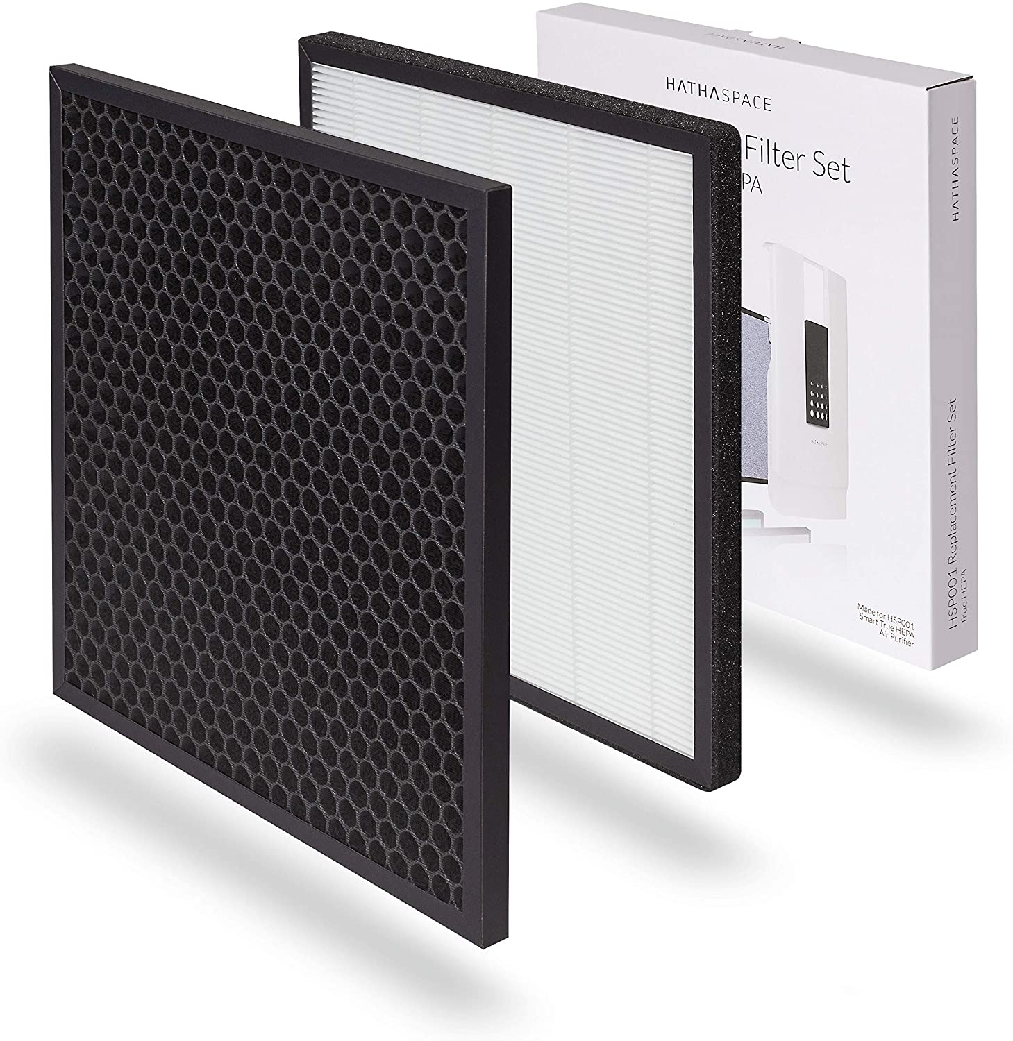 Certified Replacement Filters for HSP001 Smart True HEPA Air Purifier. 1 Set (True HEPA)