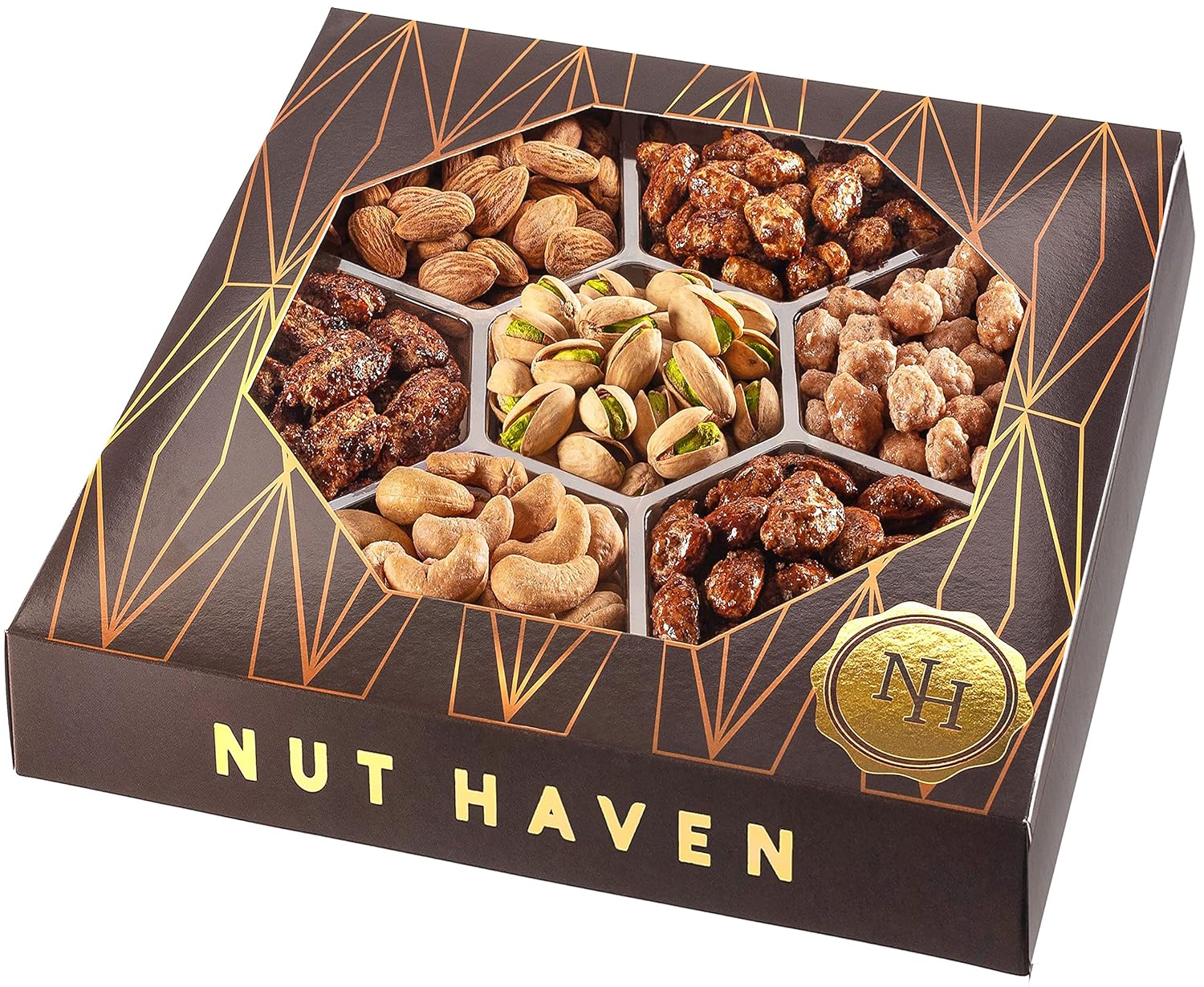 Gourmet Nut Gift Basket – Extra Large Assortment of Sweet & Roasted Nuts for Christmas & Thanksgiving