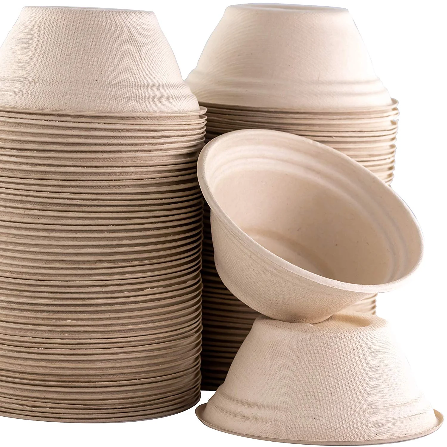 Biodegradable Disposable Pet Bowls Bulk 8 Oz Germ-Free. Non-Toxic Leakproof and Allergen-Free