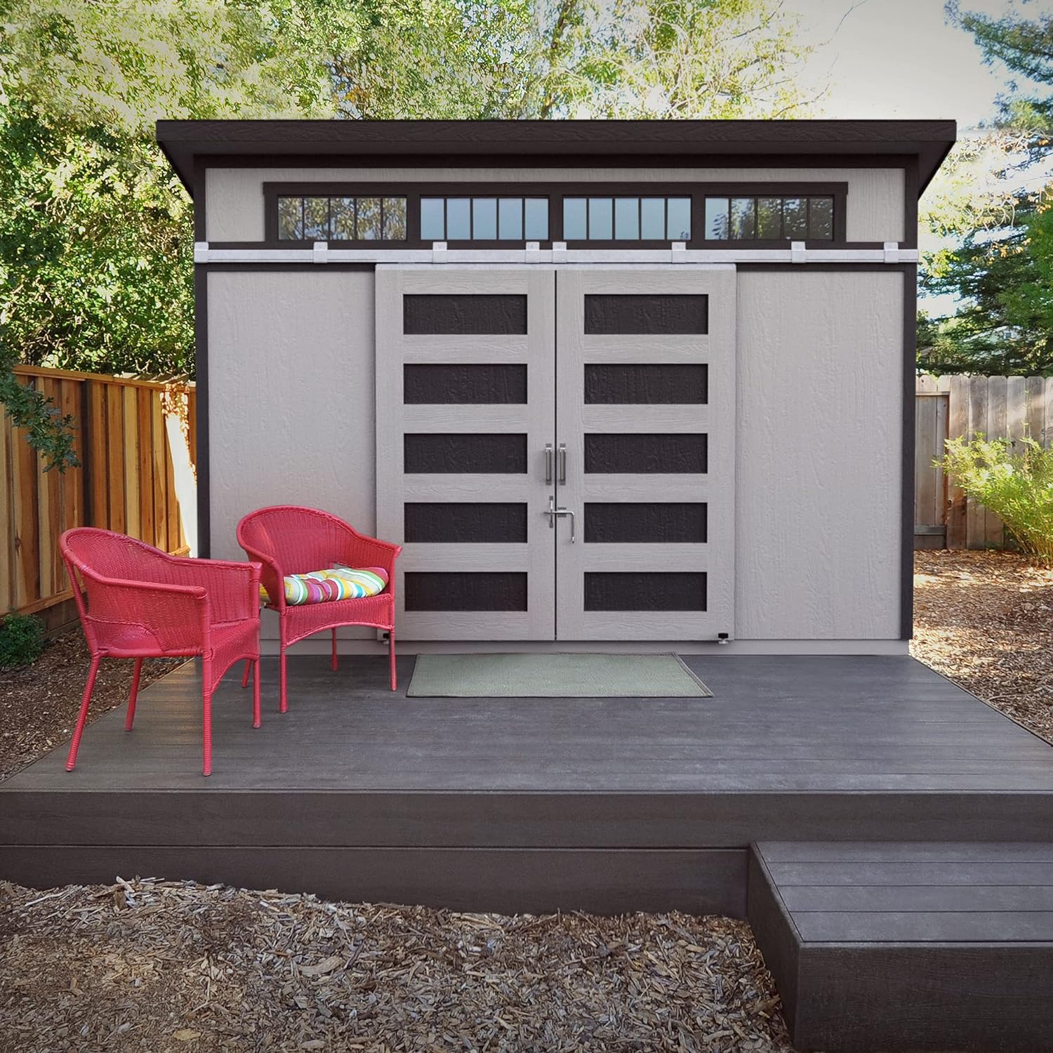 12x8 Do-it-Yourself Wooden Storage Shed with Floor