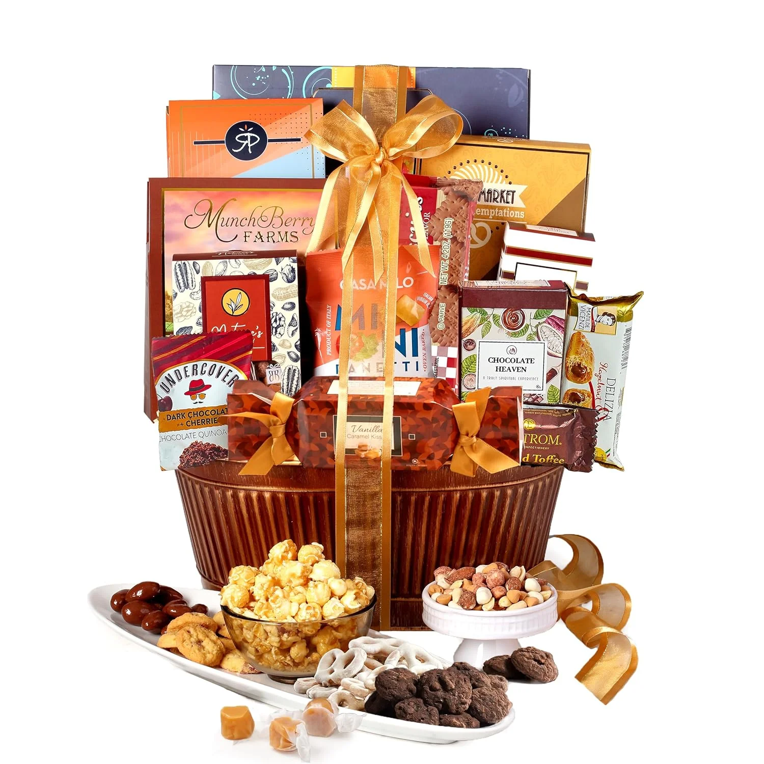 Chocolate Gift Basket – Perfect Snack Gift for Women. Men. Families & More. Ideal for Birthdays. Thanksgiving. Holidays