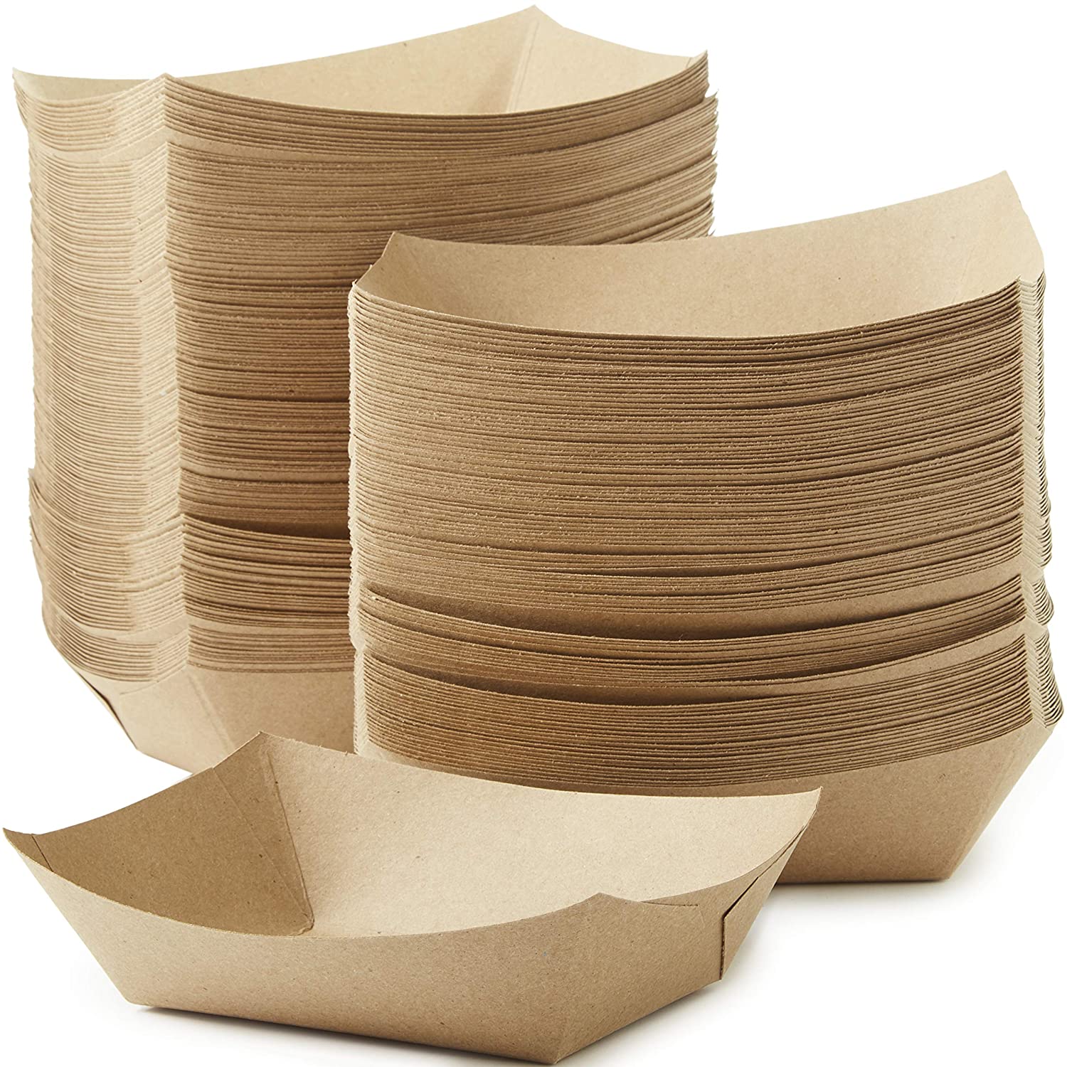 Eco-Friendly 3lb Food Holder Trays.Party Snack Boat for Nachos. Tacos or BBQ Made in USA