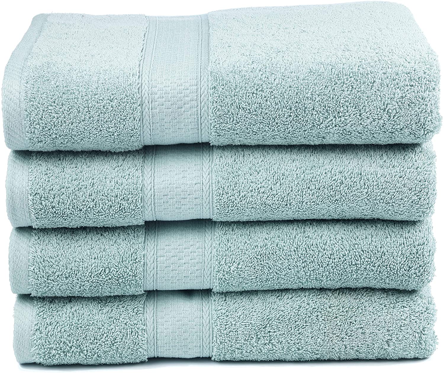 Bamboo Cotton Bath Towels - Natural. Ultra Absorbent and Eco-Friendly 30 X 52