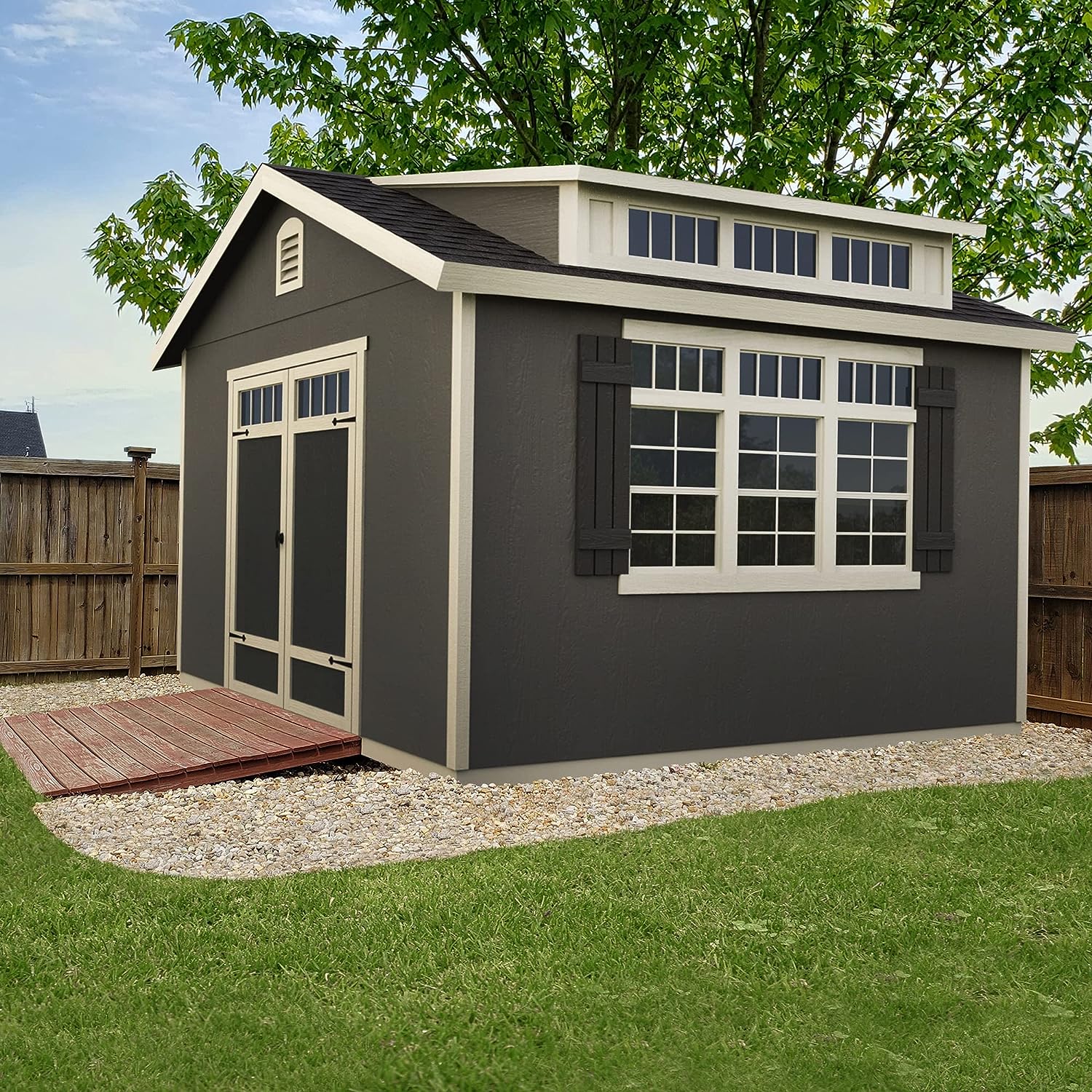 10x12 Do-it-Yourself Wooden Storage Shed with Floor