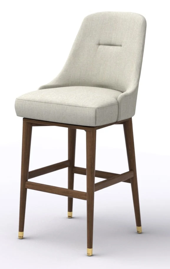 Bar Stool. Light Gray