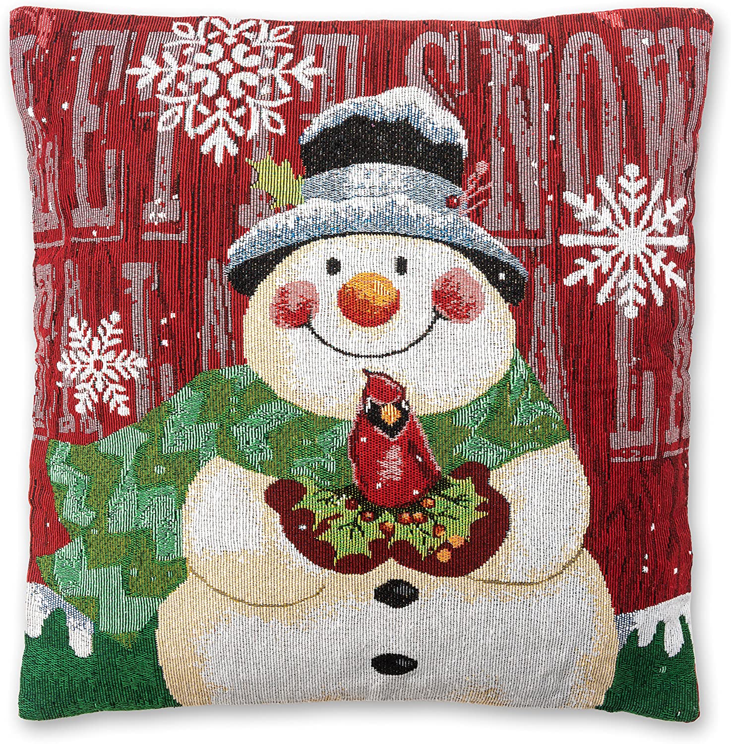 Christmas Throw Pillow Covers. Set of 2. 18 x 18 - Snowman Pillow Cases