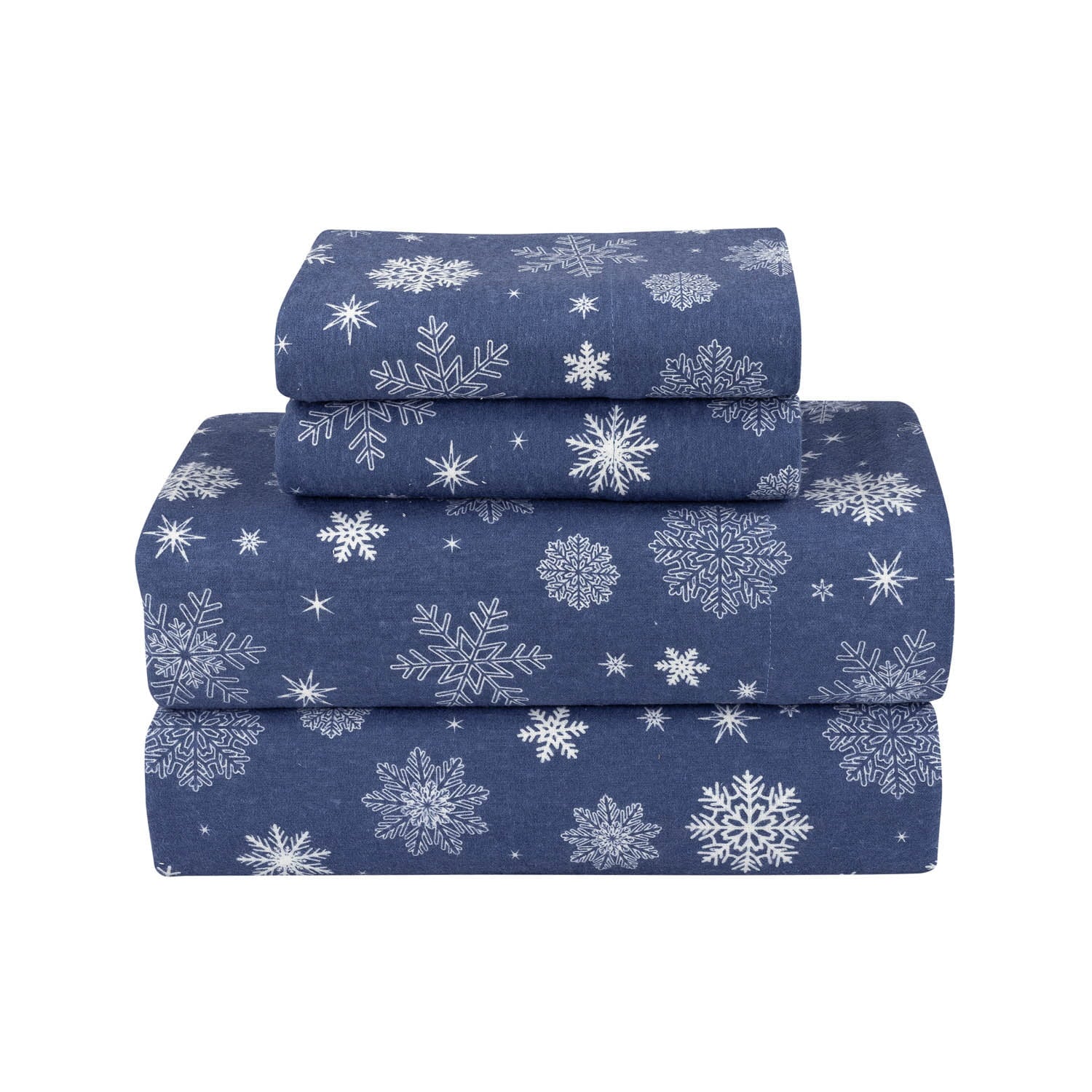 4-Piece Flannel Sheet Set. Super Soft USA-Grown Cotton