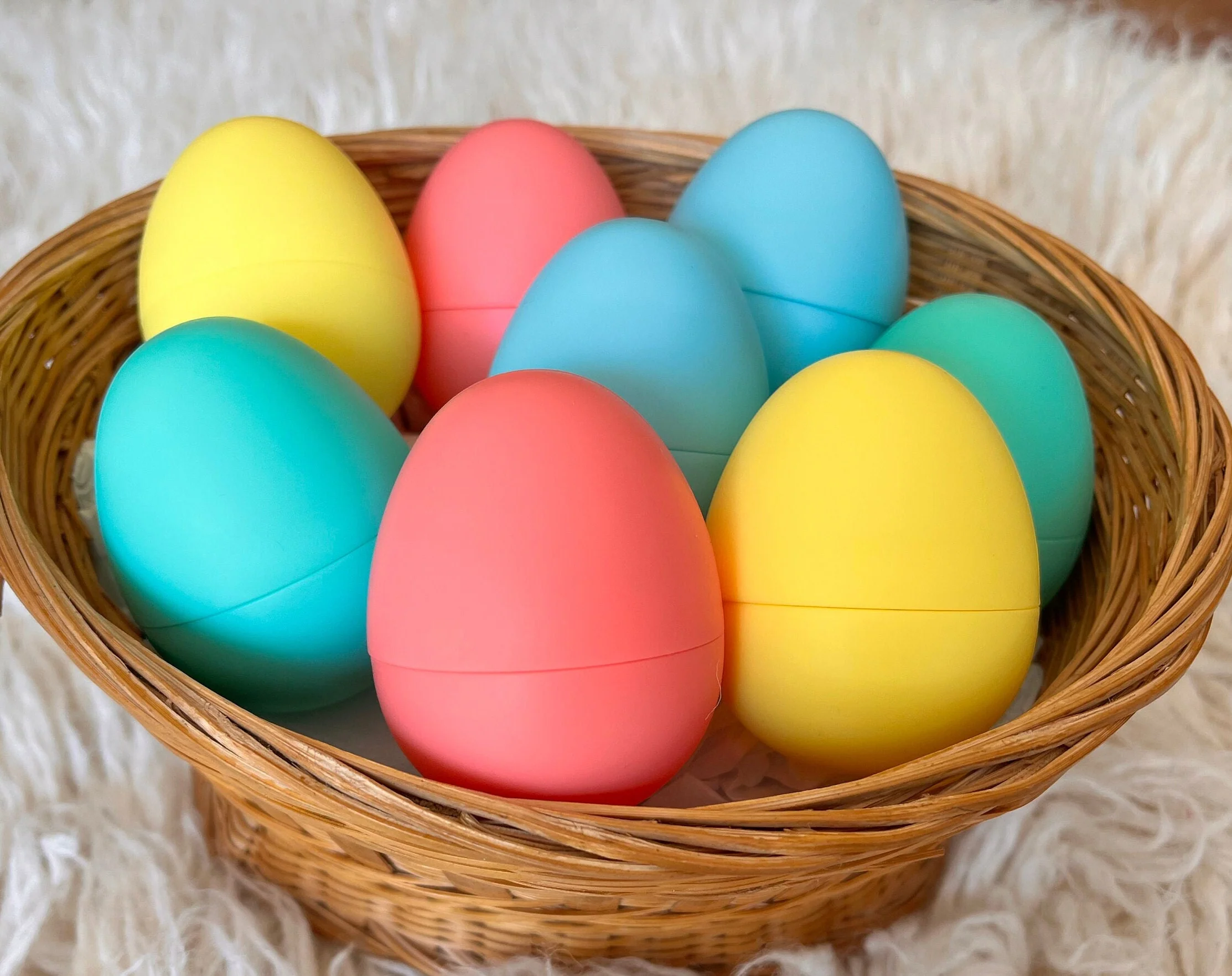 Childrens Non Toxic Silicone Egg Toy. Kids Eco Friendly Play Egg. Child's Hollow Easter Egg. Sensory Egg. Refillable Imaginary Play Egg