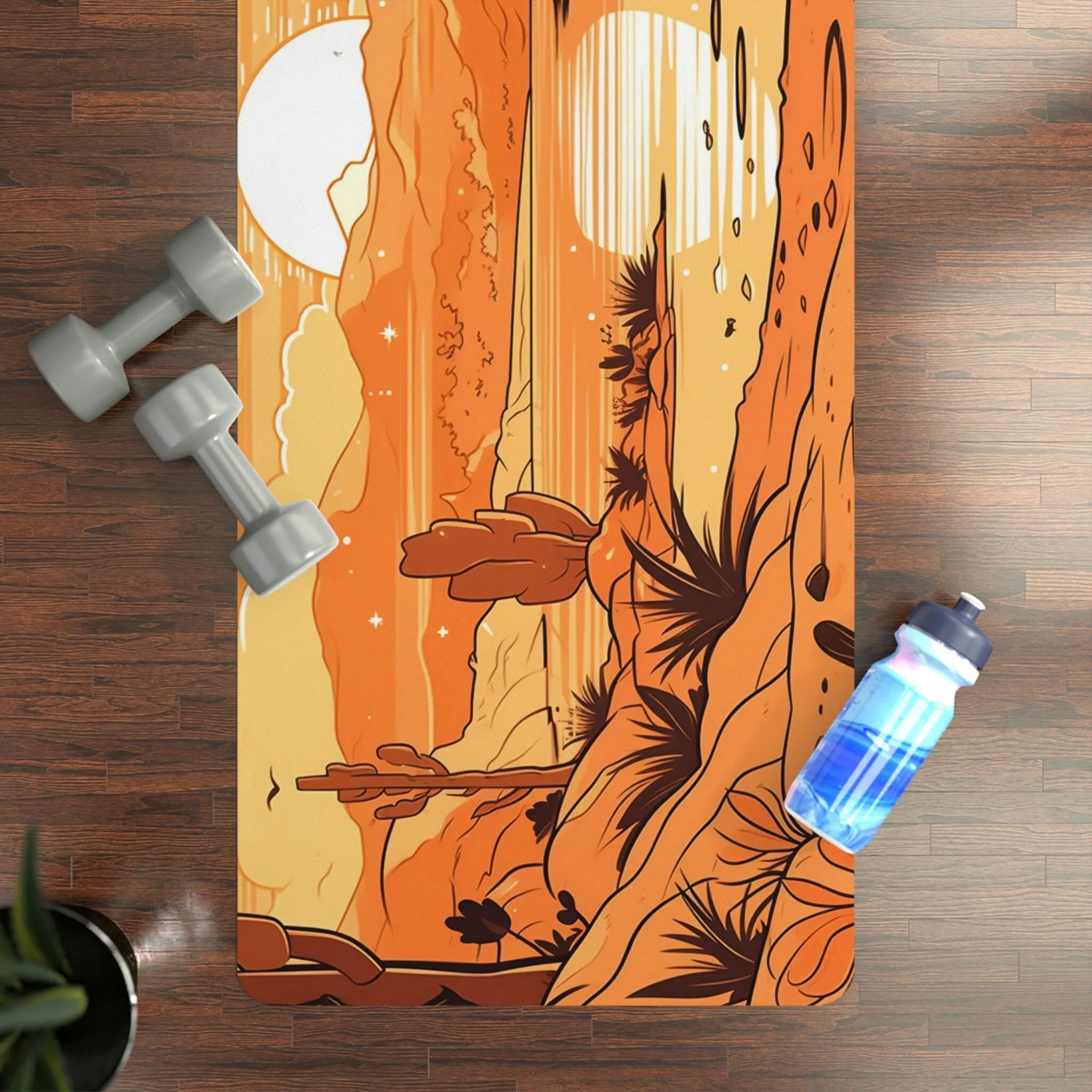 Desert Oasis Design. Eco-Friendly Yoga Mat